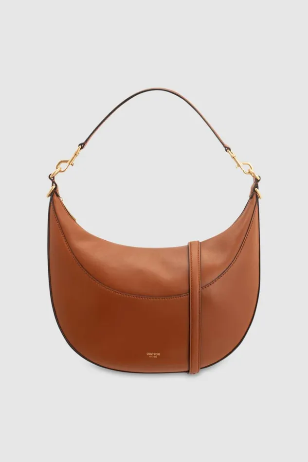 Oroton Florence Medium Hobo Cognac Women Shoulder