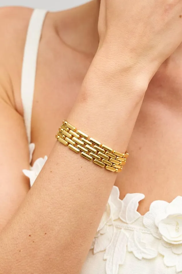 Oroton Kylo Bracelet Worn Gold Women Jewellery