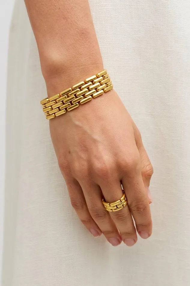 Oroton Kylo Bracelet Worn Gold Women Jewellery