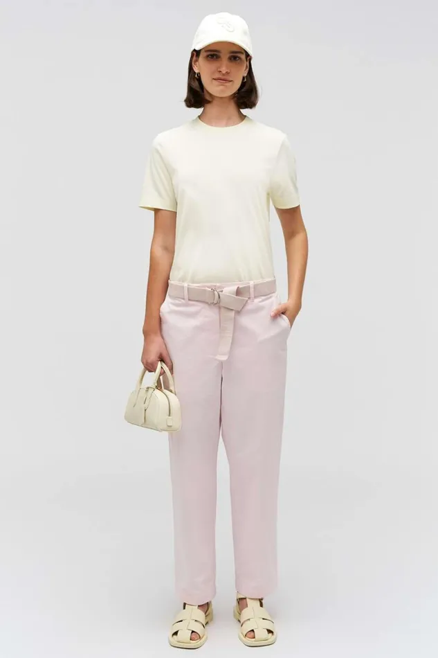 Oroton Maggie Classic Tee Lemon Women Tops Oroton Maggie Classic Tee Lemon Women Tops