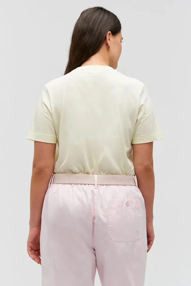Oroton Maggie Classic Tee Lemon Women Tops Oroton Maggie Classic Tee Lemon Women Tops