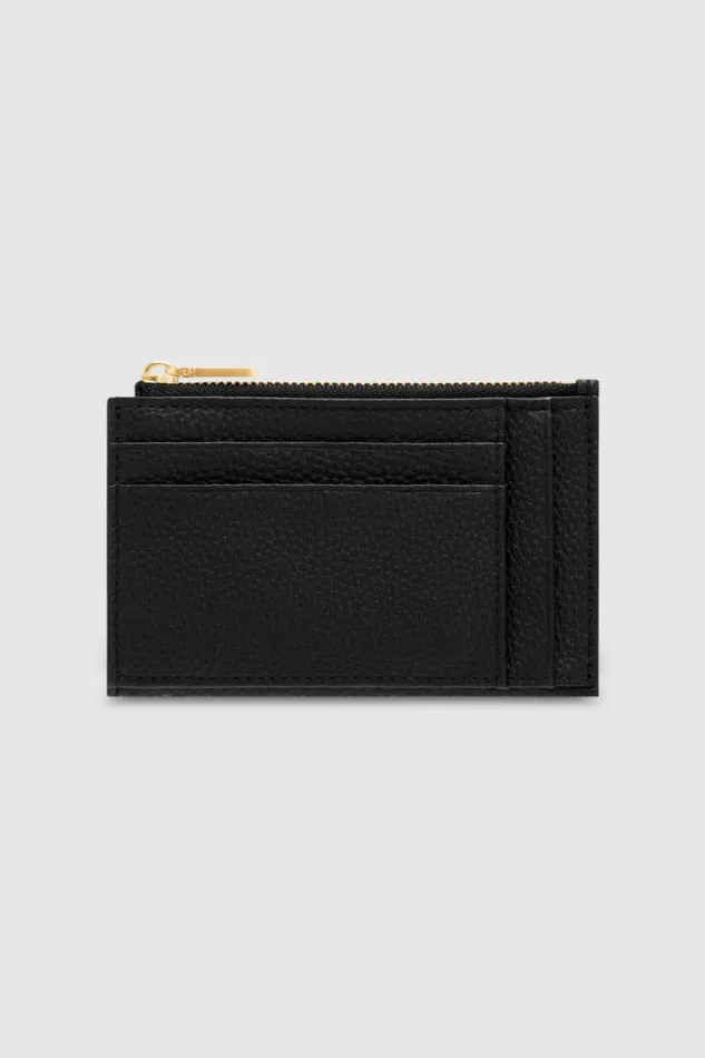 Oroton Margot 4 Credit Card Mini Zip Pouch Black Women Wallets Oroton Margot 4 Credit Card Mini Zip Pouch Black Women Wallets