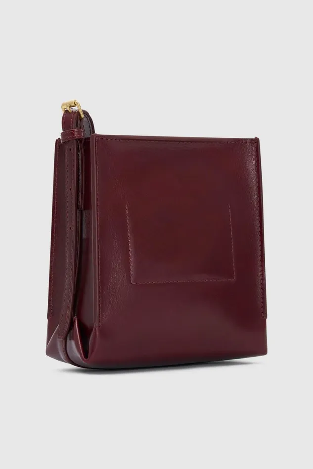 Oroton Margot Tiny Bucket Bag Currant Women Crossbody Oroton Margot Tiny Bucket Bag Currant Women Crossbody