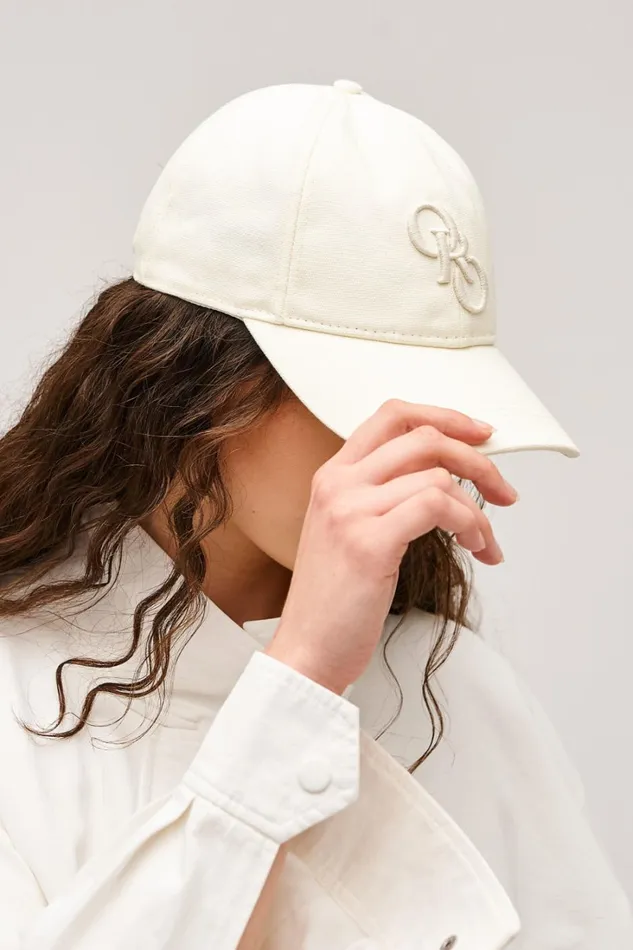 Oroton Oro Logo Cap Antique White Women Hats Oroton Oro Logo Cap Antique White Women Hats