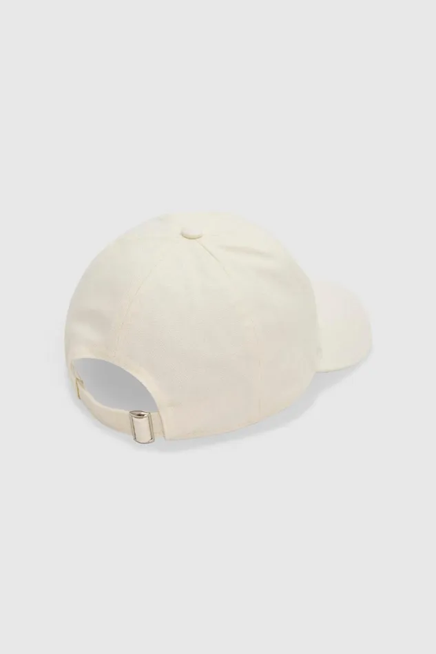 Oroton Oro Logo Cap Antique White Women Hats Oroton Oro Logo Cap Antique White Women Hats