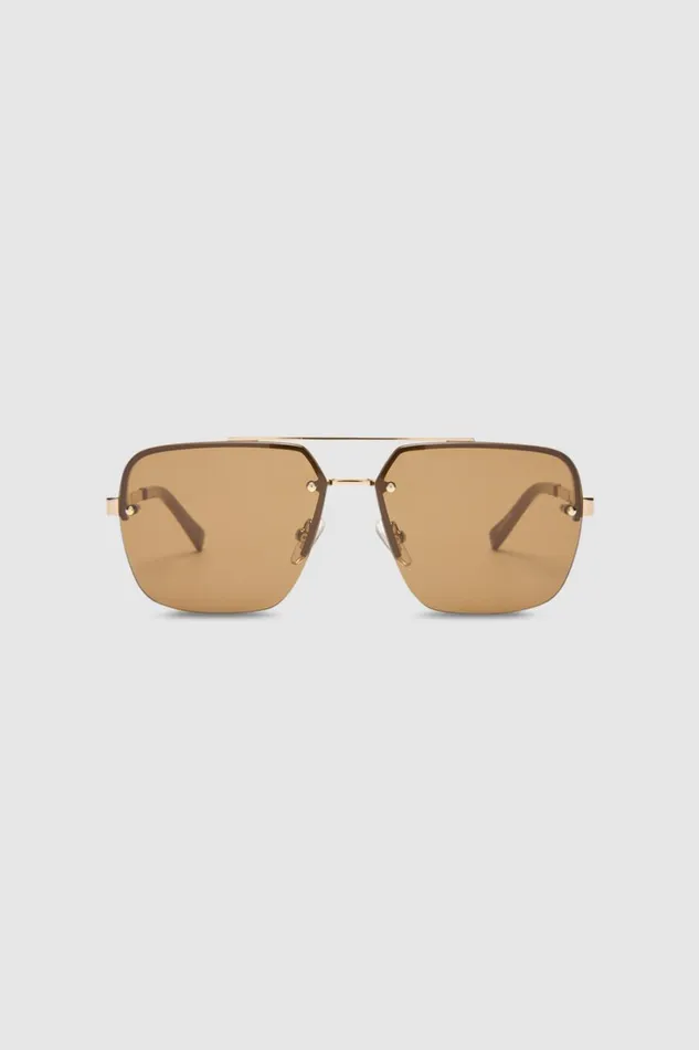 Oroton Tate Sunglasses Gold Women Sunglasses