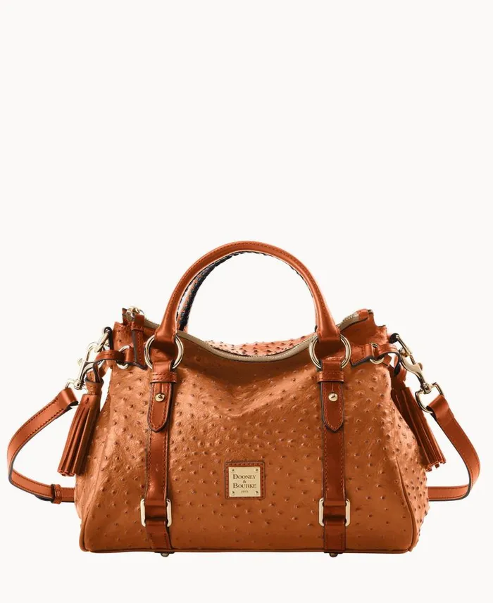 Ostrich Satchel Caramel Woman Dooney and Bourke Satchels