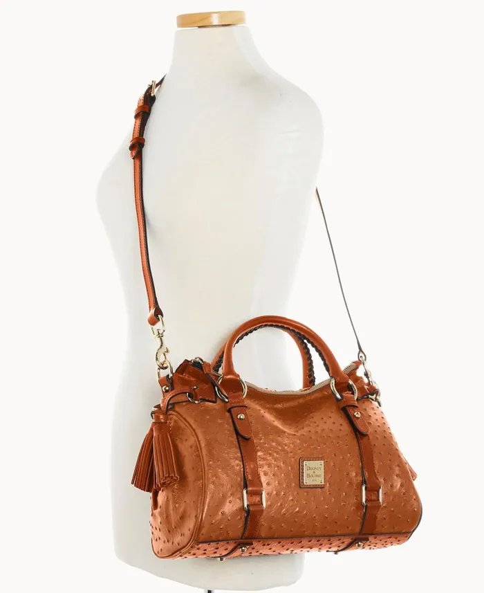 Ostrich Satchel Caramel Woman Dooney and Bourke Satchels Ostrich Satchel Caramel Woman Dooney and Bourke Satchels