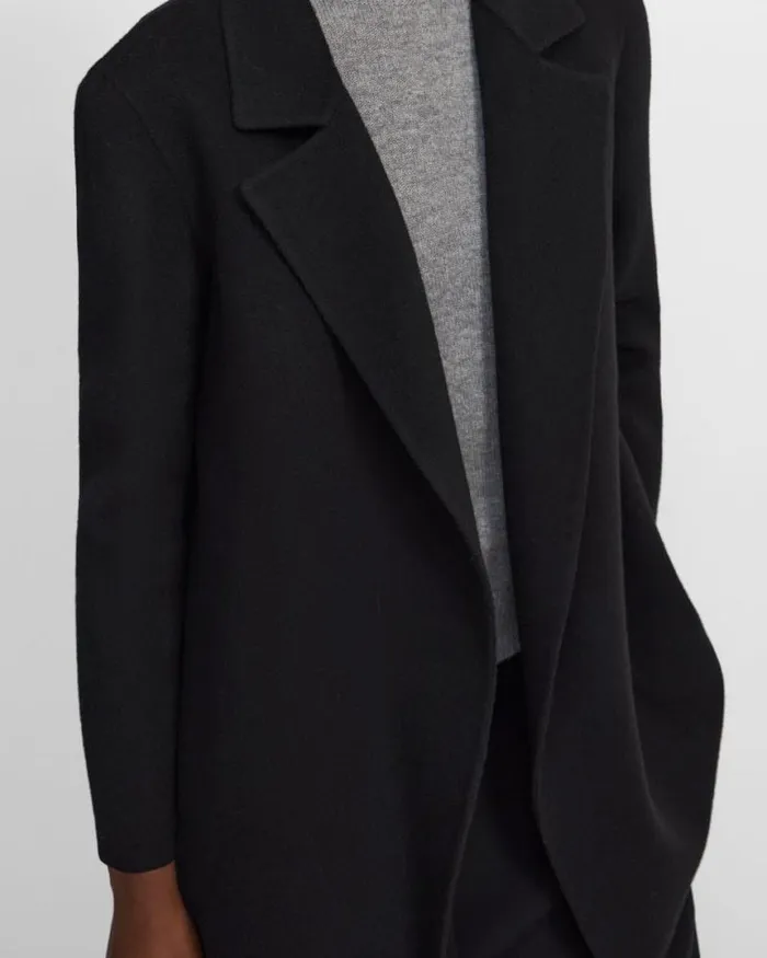Outerwear Women Theory Clairene Jacket In DoubleFace WoolCashmere Black