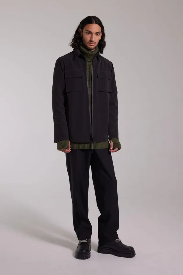 Overshirts Men Stutterheim Vitaberg Matte Overshirt Black