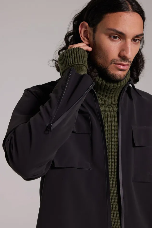 Overshirts Men Stutterheim Vitaberg Matte Overshirt Black
