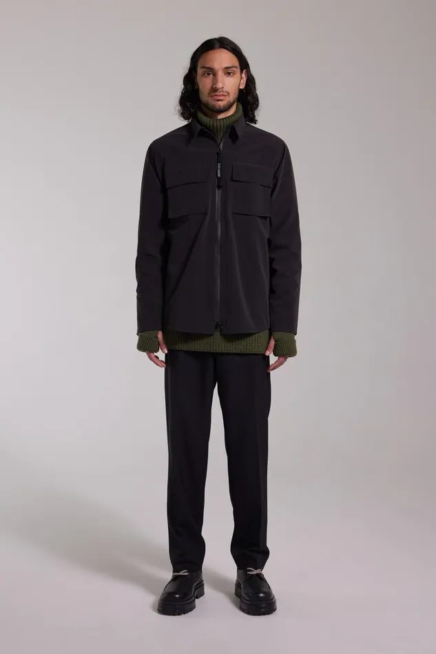 Overshirts Men Stutterheim Vitaberg Matte Overshirt Black