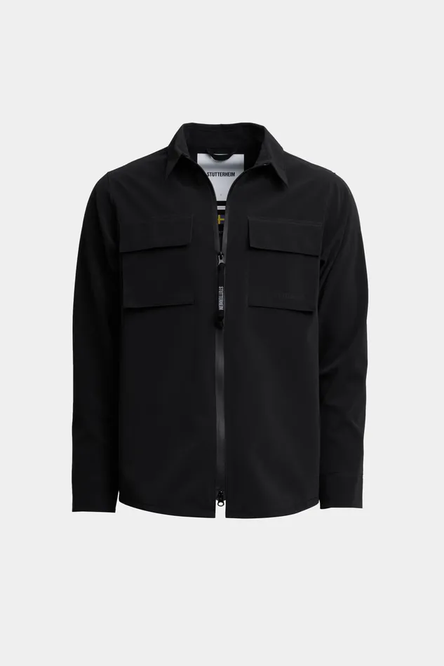 Overshirts Men Stutterheim Vitaberg Matte Overshirt Black