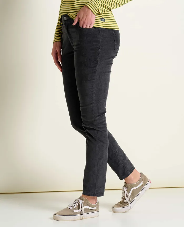 Pants Karuna Cord 5 Pocket Skinny Pant Soot 8211 ToadandCo Women8217s