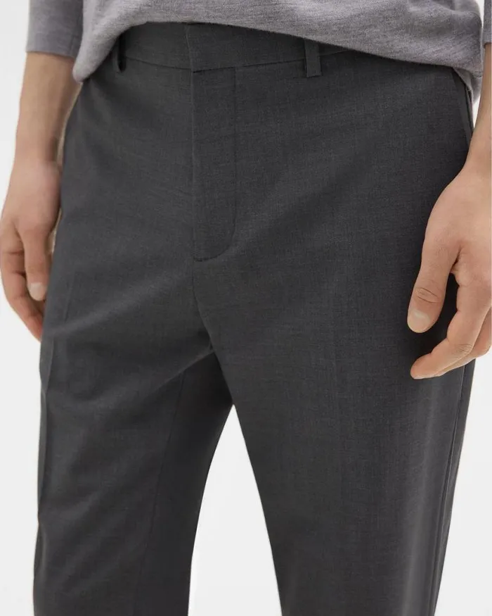 Pants Men Theory Mayer Pant In Stretch Wool Medium Charcoal Pants Men Theory Mayer Pant In Stretch Wool Medium Charcoal