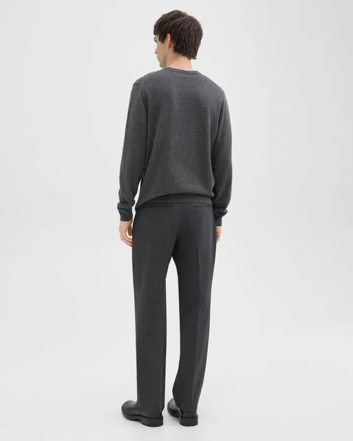 Pants Men Theory Straight Pant In WoolBlend Twill Pestle Melange Pants Men Theory Straight Pant In WoolBlend Twill Pestle Melange