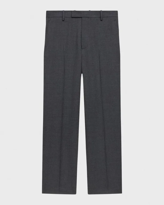 Pants Men Theory Straight Pant In WoolBlend Twill Pestle Melange Pants Men Theory Straight Pant In WoolBlend Twill Pestle Melange