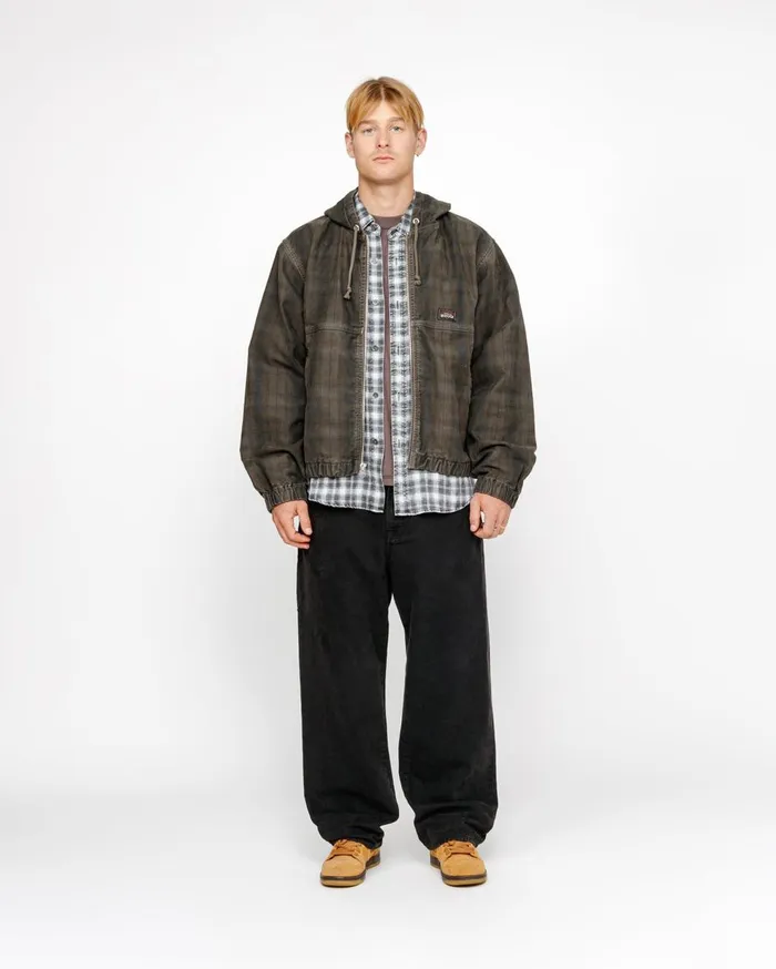 Pants MenWomen Stussy BIG OL039 JEAN WASHED CANVAS Washed Black