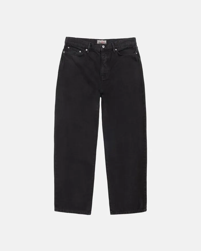 Pants MenWomen Stussy BIG OL039 JEAN WASHED CANVAS Washed Black Pants MenWomen Stussy BIG OL039 JEAN WASHED CANVAS Washed Black