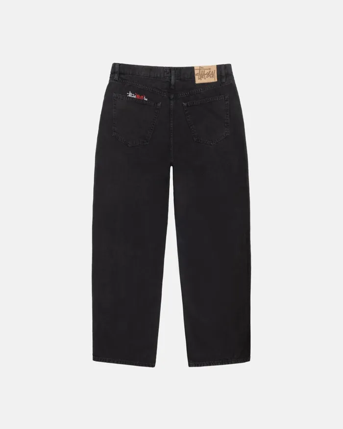 Pants MenWomen Stussy BIG OL039 JEAN WASHED CANVAS Washed Black Pants MenWomen Stussy BIG OL039 JEAN WASHED CANVAS Washed Black