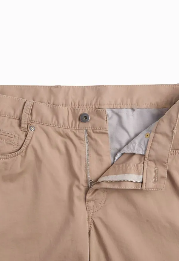 Pants Paulstuart Mens Five Pocket Satin Finish Cotton Pant Cream