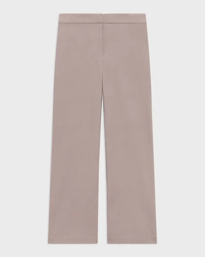 Pants Women Theory Kick Pant In Stretch Cotton Cinder Pants Women Theory Kick Pant In Stretch Cotton Cinder