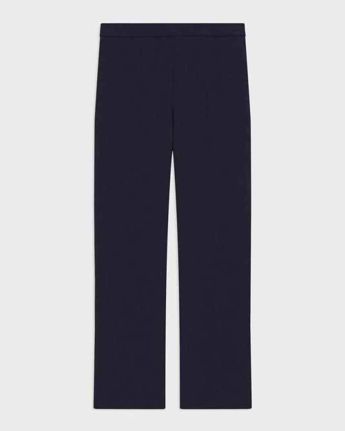 Pants Women Theory Treeca PullOn Pant In Admiral Crepe Nocturne Navy