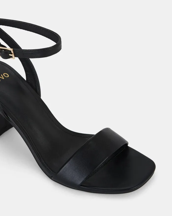 Party MARTINEZ BLACK Open Toe Heels 8211 NOVO Shoes Women