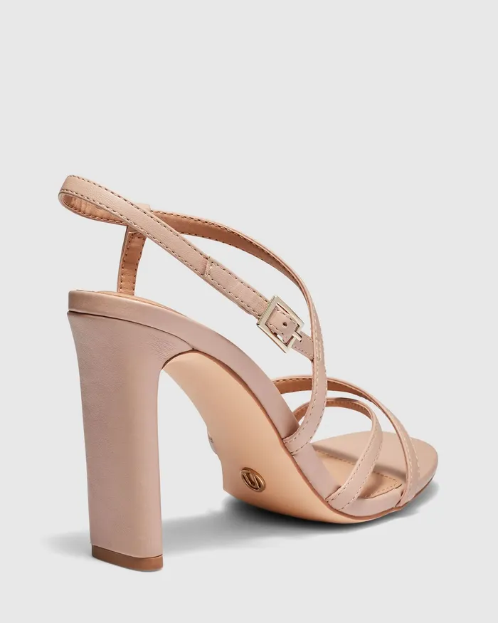 Party MOON Nude Slim Rectangular Heels 8211 NOVO Shoes Women Party MOON Nude Slim Rectangular Heels 8211 NOVO Shoes Women