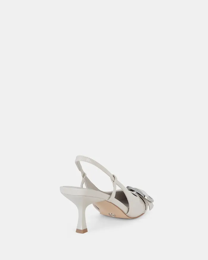 Party Women ISERA PORCELAIN PATENT Closed Toe Heels NOVO Shoes