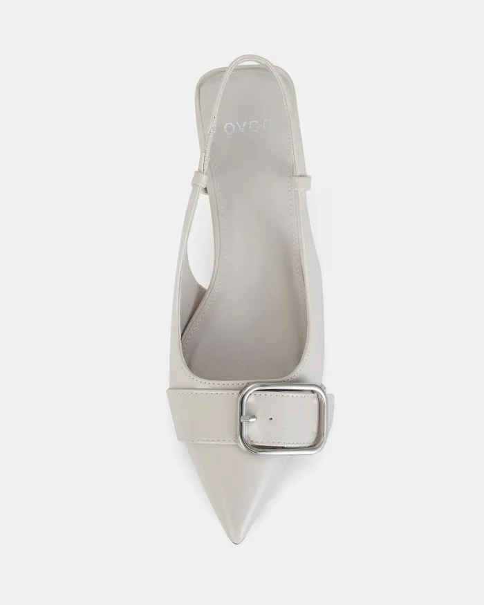 Party Women ISERA PORCELAIN PATENT Closed Toe Heels NOVO Shoes