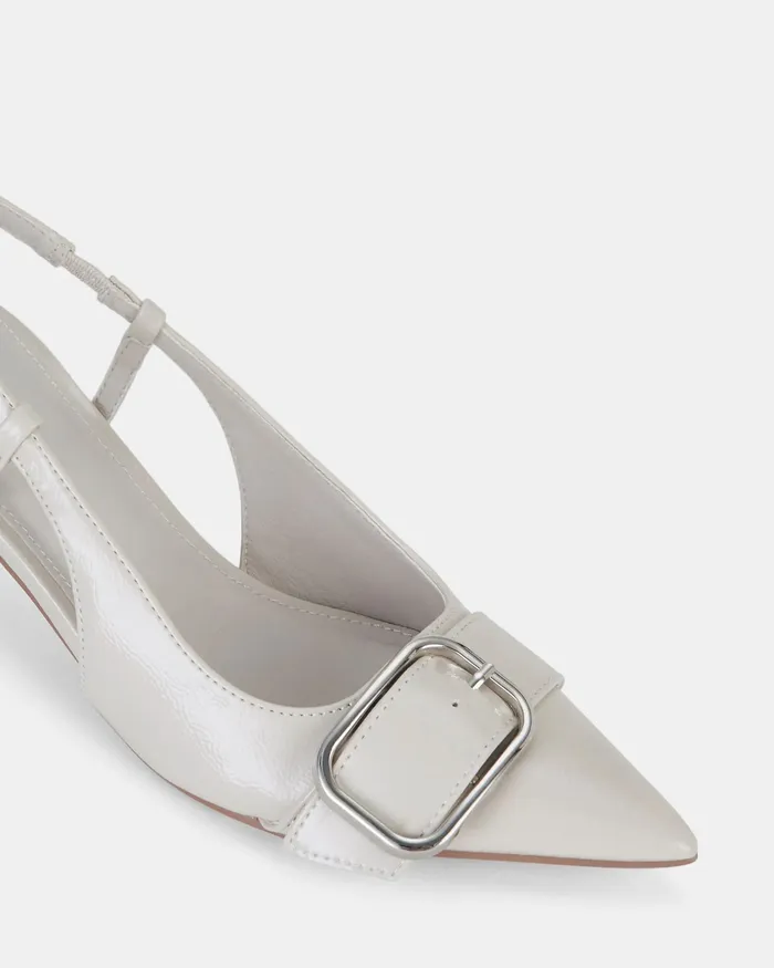 Party Women ISERA PORCELAIN PATENT Closed Toe Heels NOVO Shoes