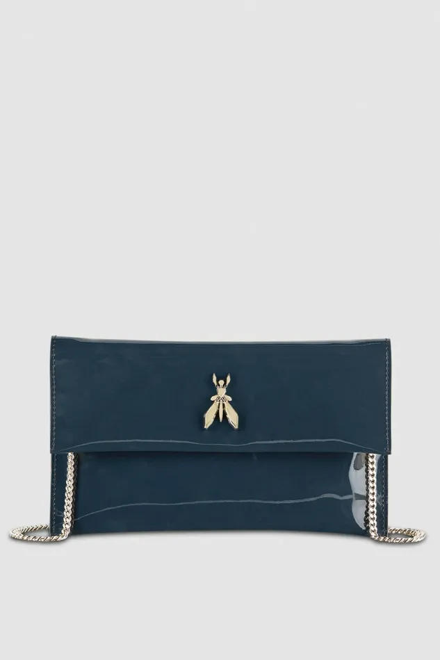 Patrizia Pepe Clutches Clutch With Chain Shoulder Strap Grey 8211 Women