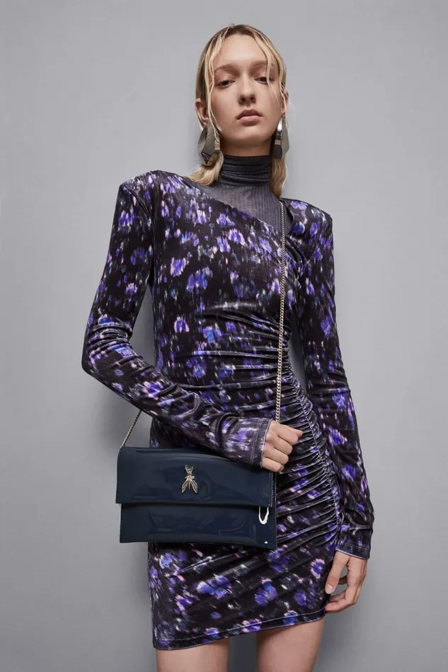 Patrizia Pepe Clutches Clutch With Chain Shoulder Strap Grey 8211 Women