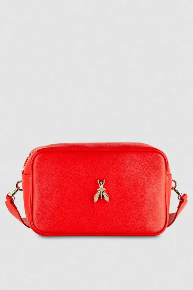 Patrizia Pepe Crossbodys Fly Camera Leather Bag With Chain Red 8211 Women