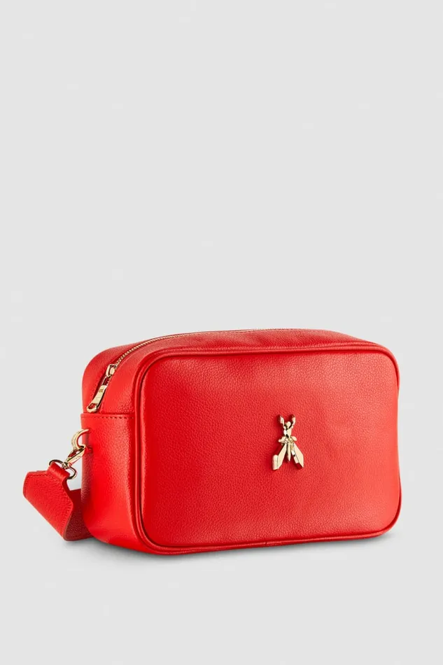 Patrizia Pepe Crossbodys Fly Camera Leather Bag With Chain Red 8211 Women