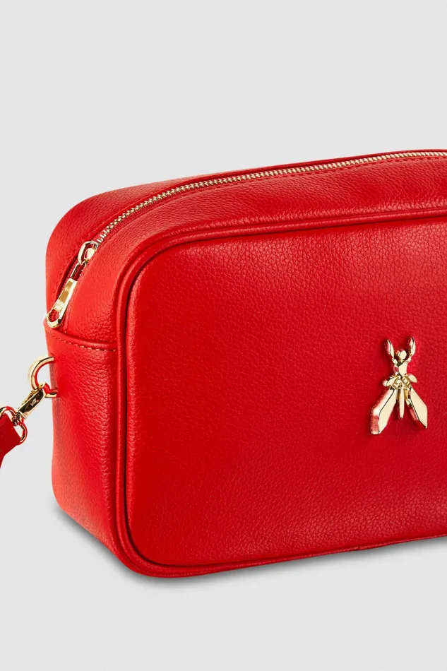 Patrizia Pepe Crossbodys Fly Camera Leather Bag With Chain Red 8211 Women