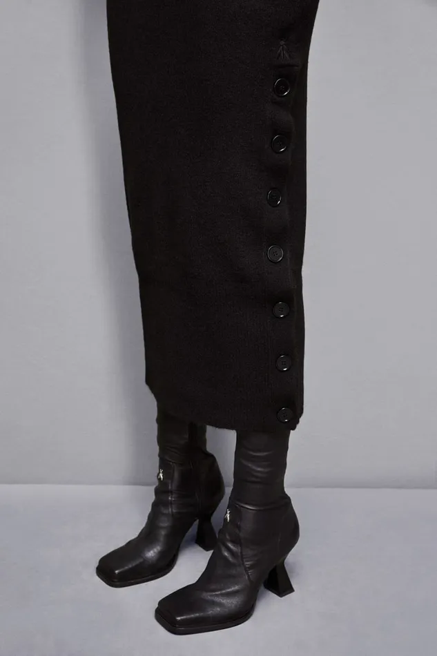 Patrizia Pepe Dresses LongSleeved Midi Dress Black 8211 Women