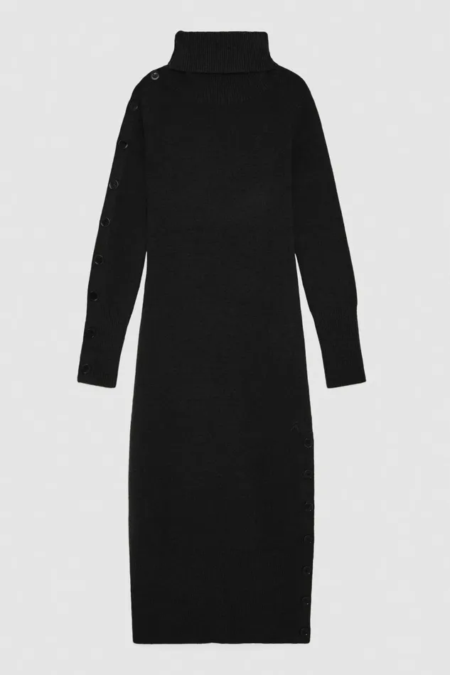 Patrizia Pepe Dresses LongSleeved Midi Dress Black 8211 Women