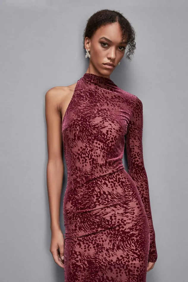Patrizia Pepe Dresses OneShoulder Jersey Dress Red 8211 Women