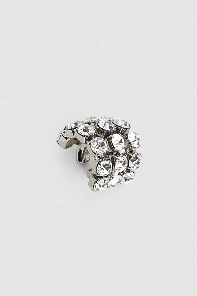 Patrizia Pepe Earrings Diamond Cut Ear Cuff Silver 8211 Women