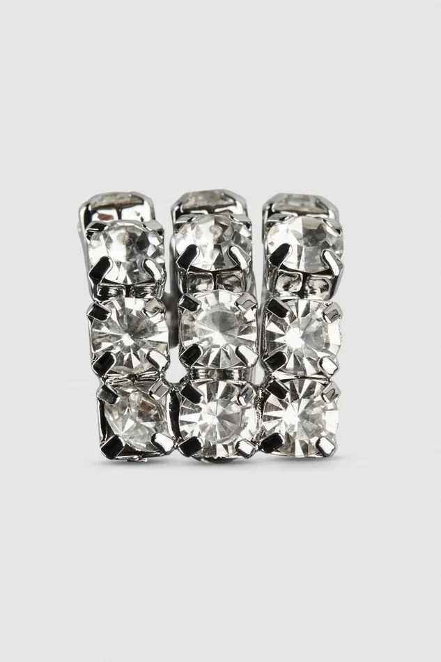 Patrizia Pepe Earrings Diamond Cut Ear Cuff Silver 8211 Women