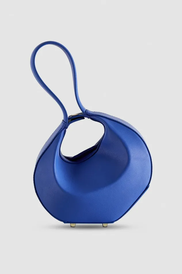 Patrizia Pepe Handbags Small Hobo Bangle Bag Blue 8211 Women