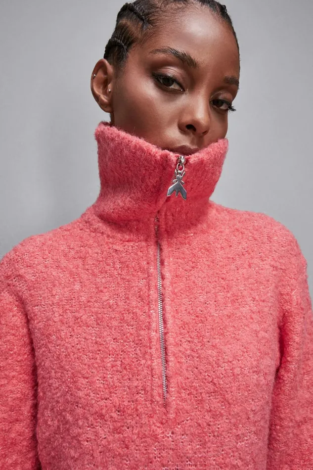 Patrizia Pepe Knitwear Soft Turtleneck Sweater Pink 8211 Women