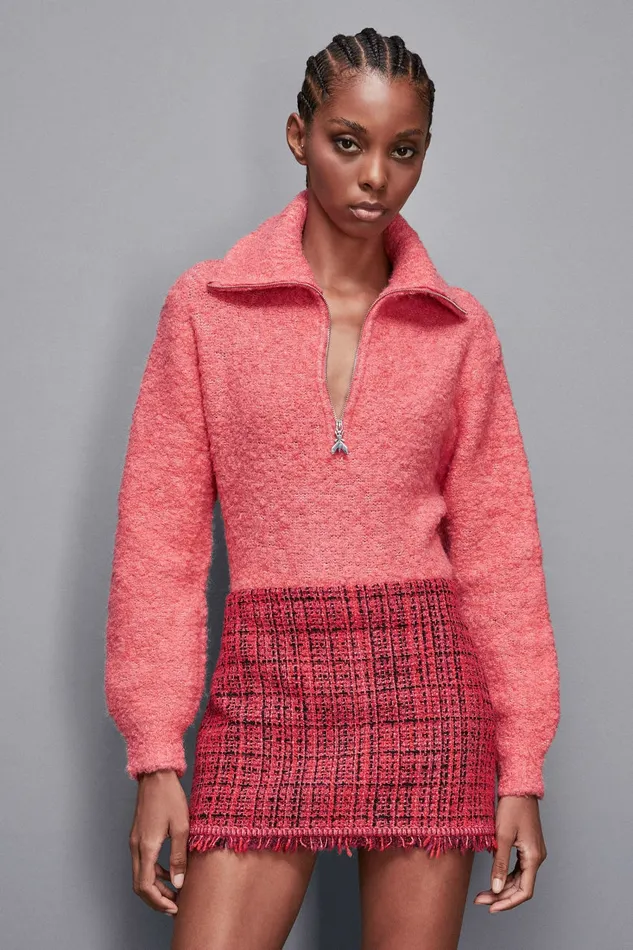 Patrizia Pepe Knitwear Soft Turtleneck Sweater Pink 8211 Women
