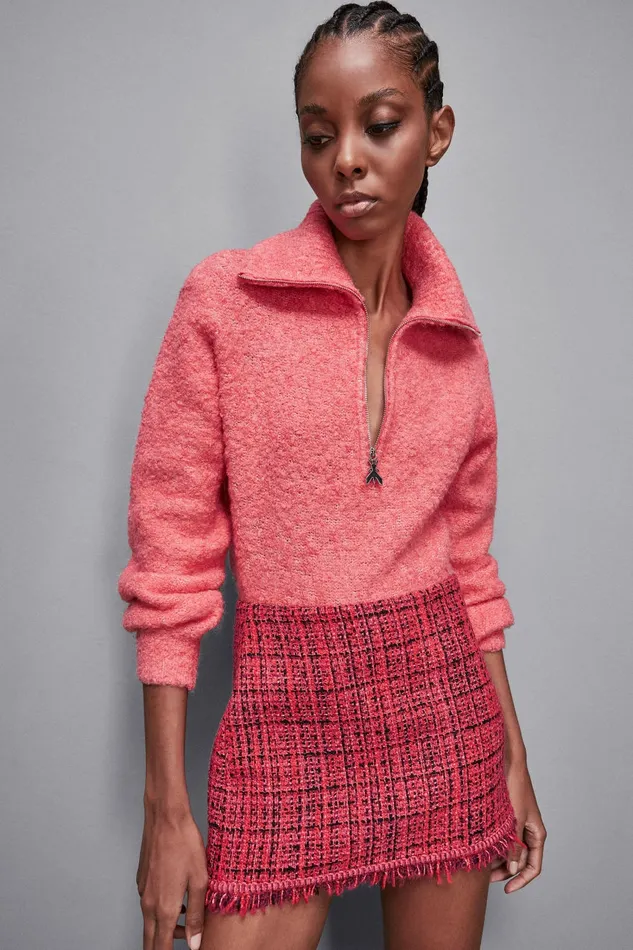 Patrizia Pepe Knitwear Soft Turtleneck Sweater Pink 8211 Women