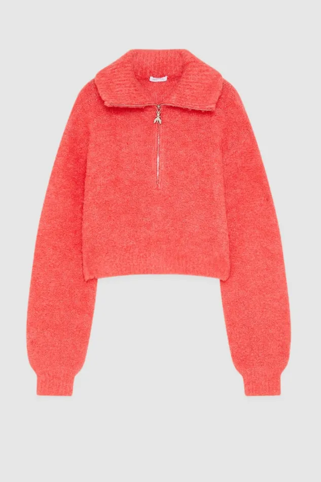 Patrizia Pepe Knitwear Soft Turtleneck Sweater Pink 8211 Women