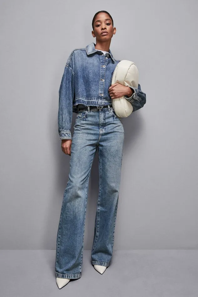 Patrizia Pepe Pants and Jeans HighWaisted Straight Fit Jeans Light Blue 8211 Women