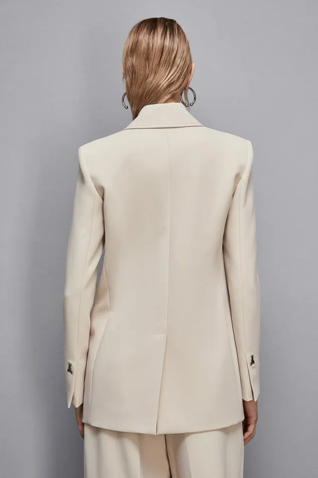 Patrizia Pepe Tailleur TwoButton Jacket Beige 8211 Women