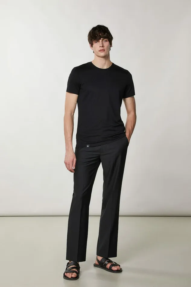 Patrizia Pepe Tops and Shirts Slim Fit TShirt In Lyocell Jersey And Cotton Black 8211 Men Patrizia Pepe Tops and Shirts Slim Fit TShirt In Lyocell Jersey And Cotton Black 8211 Men